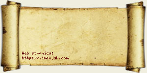 Andjelina Roknić vizit kartica